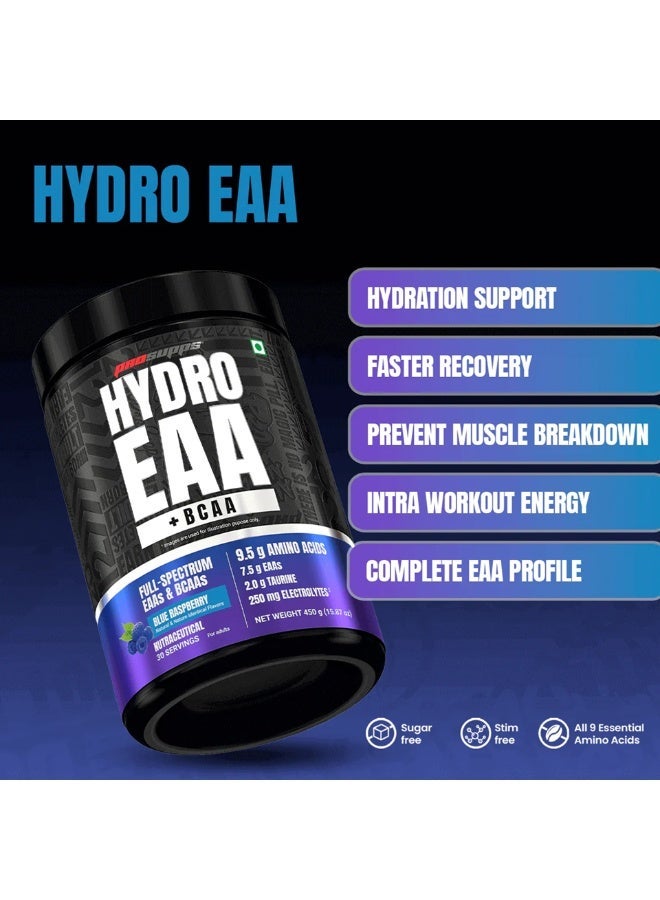 ProSupps HYDRO EAA + BCAA - BLUE RASPBERRY - 32SER - Image 3